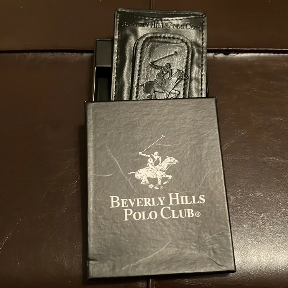 NEW! BH Polo Club Black ID/Money Clip